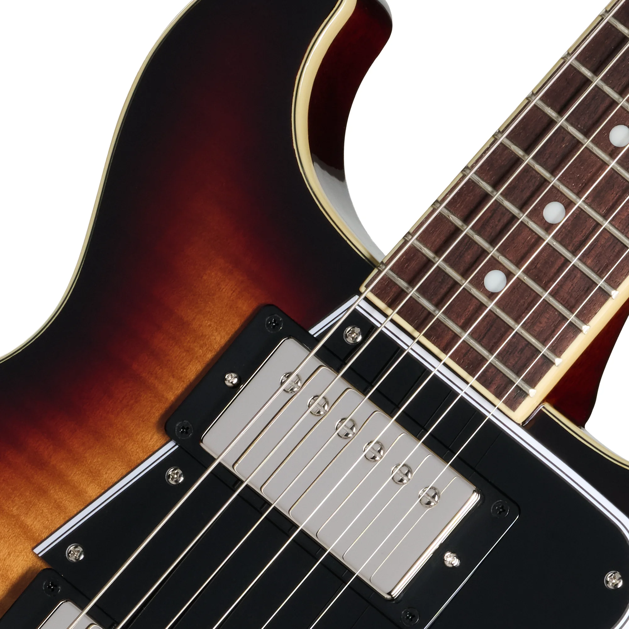 Epiphone Les Paul Special Double Cut Figured Bourbon Burst Vorderansicht